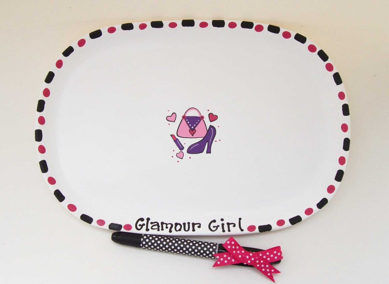 Ceramic Signature  Plate- Glamour Girl