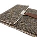 iPad Mini case - brown and black herringbone