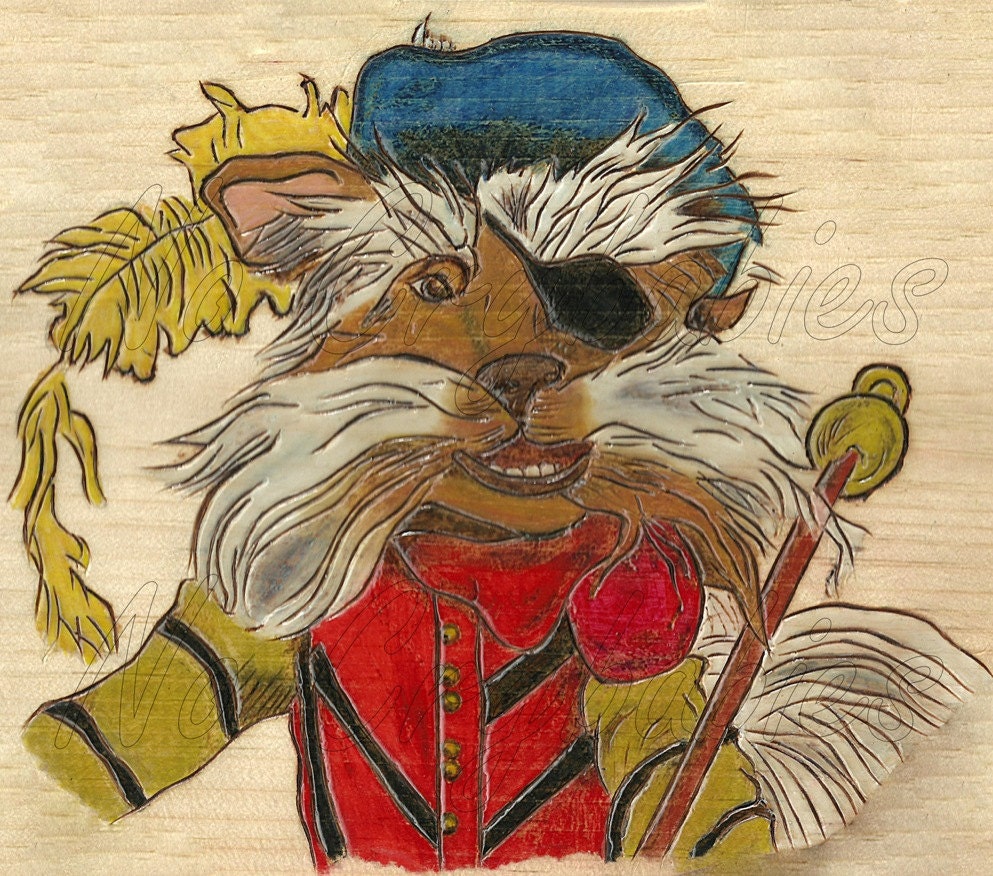 Print from Woodburning ... Sir Didymus
