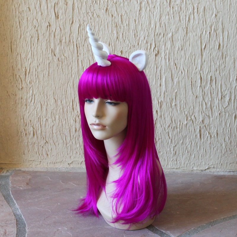 My Little Pony costume wig - Magenta purple / unicorn / friendship is magic