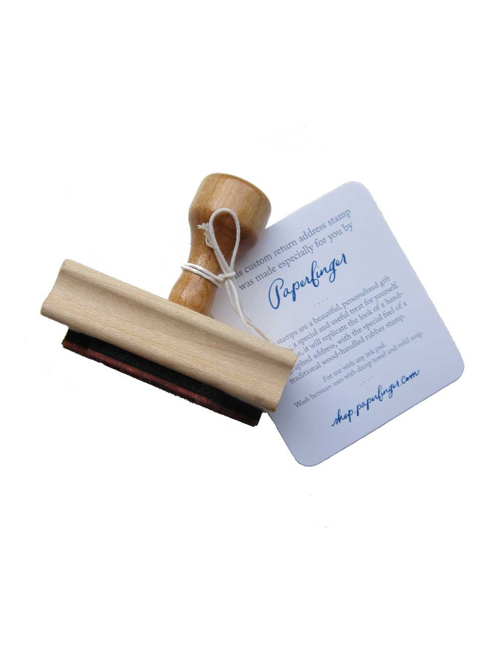 Return Address Stamp with Custom Calligraphy