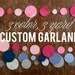 Custom Garland // 3 yards // 3 colors // Benzie