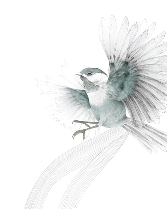 Bird in Flight  A3 SIZE