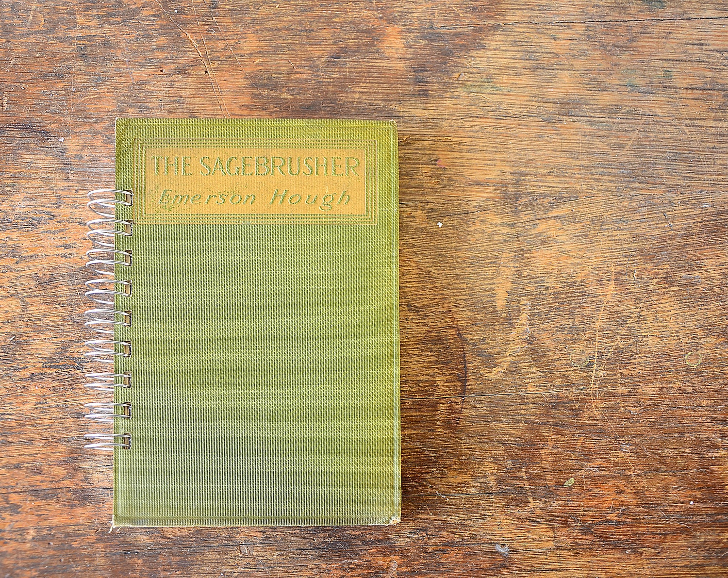 Vintage Book Journal .. The Sagebrusher
