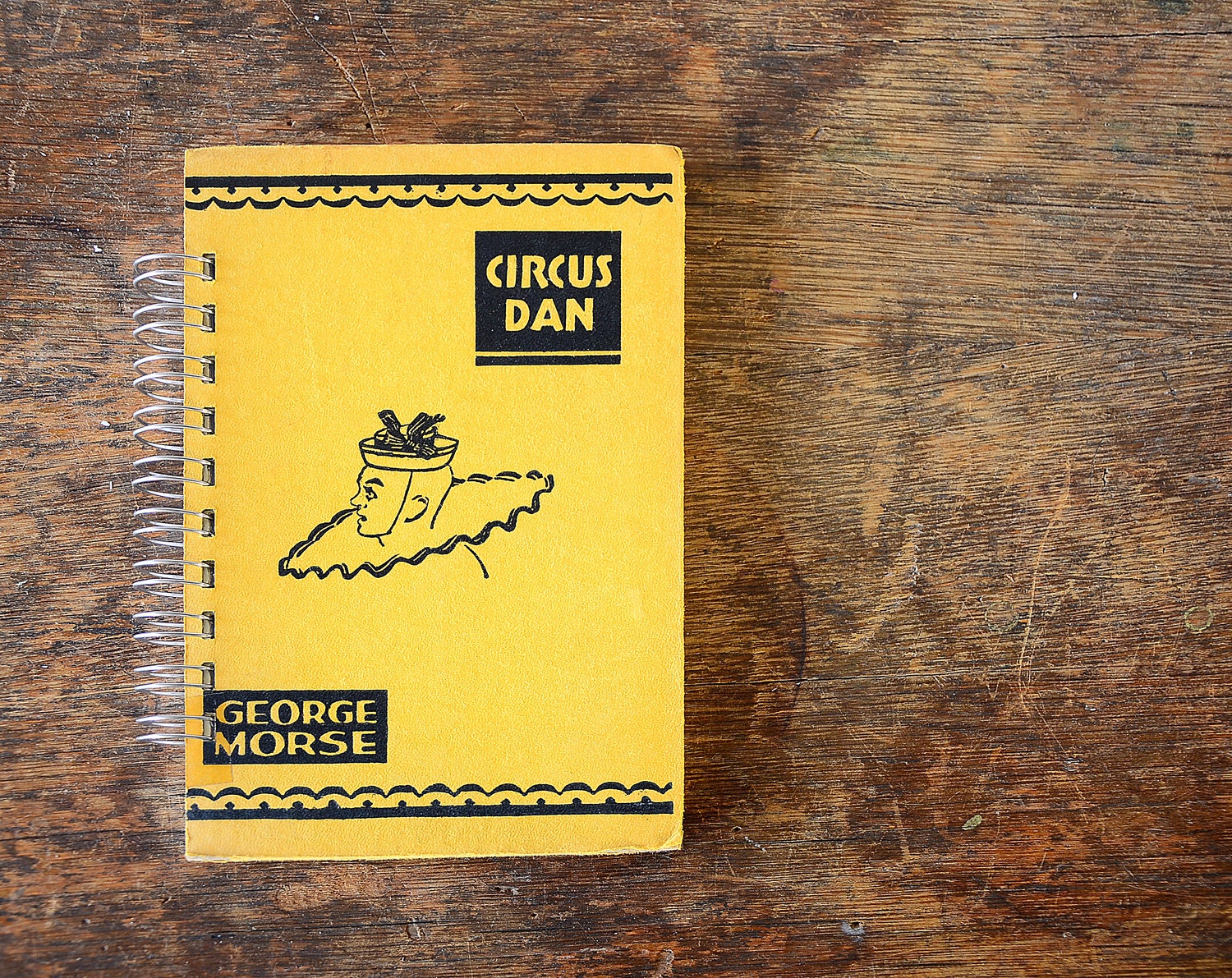 Vintage Book Journal .. Circus Dan