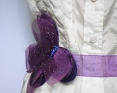Purple Butterfly Ribbon