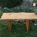 Unfinished rustic 3 foot garden bench wood outdoor indoor living edge coffee, end table or boot bench