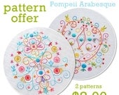 Embroidery Pattern Set: Harvest Sky and Pompeii Arabesque PDF