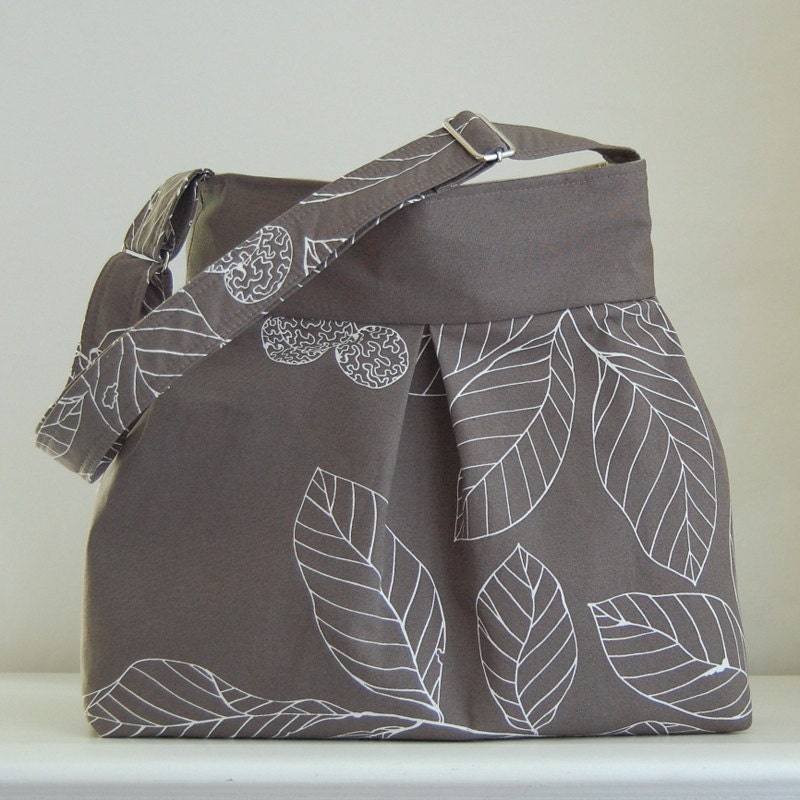 Taupe Stockholm Pleated Hobo 42 - READY TO SHIP