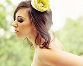 Spring Green Flower Fascinator