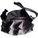 Father Day Sale - Gray Ruffled Canvas Women's Fanny Pack, Hip Bag, Belt pouch, Handbag, Handbag - Kinies Ruffled Waist Purse