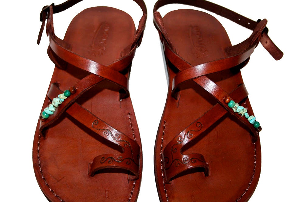 Brown Decor Roxy Leather Sandals