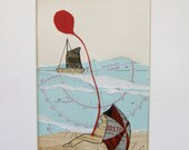 Print -- BOSTON, Collage ART PRINT