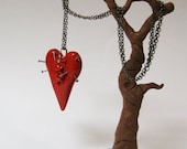 Polymer Clay Broken Heart Necklace