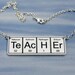 TeAcHEr Necklace ... periodic table inspired jewelery