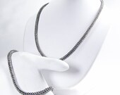Micro Maille - Chainmaille Necklace w/  Bracelet Set - Full Persian Pattern - 24 Gauge Stainless Steel Wire