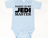 Star Wars onesie Daddy is my Jedi Master bodysuit
