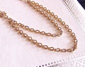 gold chain necklace - Emma - a necklace of vintage and recycled jewelry