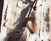 Leather Wrapped Feather Dreadlock Bead Silver Accessory Extension Accessories Dread Boho Bohemaian Hippie Silver Sea Shel