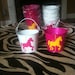 Carousel, Horse, Fair- Children's Party Favor Buckets/ Treat Bag with Your Choice of Logos, Style 1