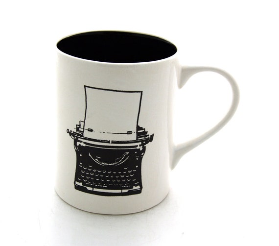 Vintage Typewriter Mug Can be personalized custom mug great teacher or back to school gift
