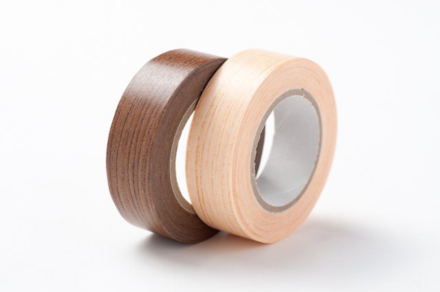 Colte Washi Masking Tape - Brown or Natural Wood Grain