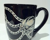 Hand painted mug - Roboctopus