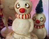Christmas Grimmy snowman candy container made to order