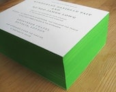 Wedding Invitation - Minimalist Spring Green