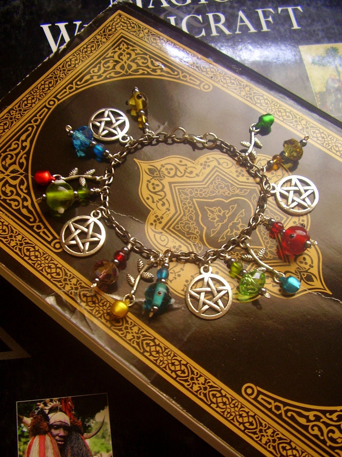 RESERVED FOR TRIBALWOMAN - The Four Sabbats - One Of A Kind Charm Bracelet