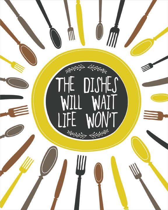Custom listing YELLOW Kitchen Decor, Digital Print Wall Decor, Funny Kitchen Quote, Digital Illustration Typography Print Art