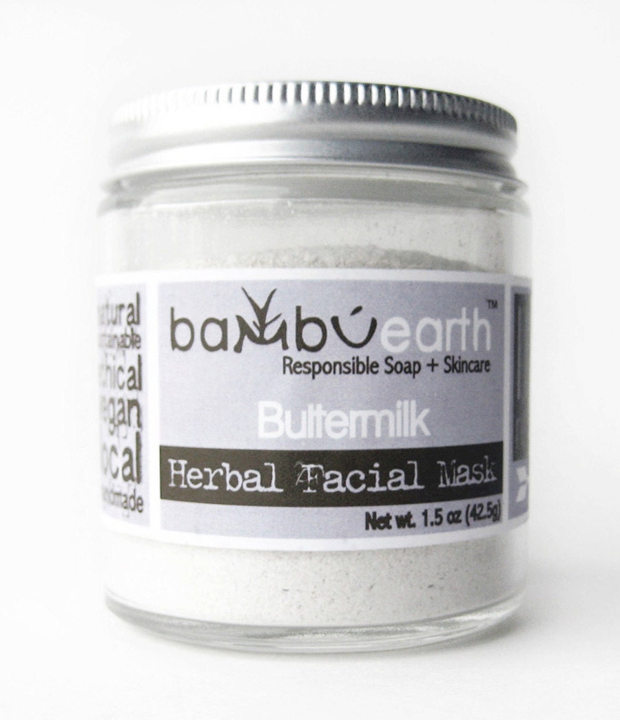 Face Mask : Herbal Buttermilk Facial Mask with Chamomile and Lavender Flower