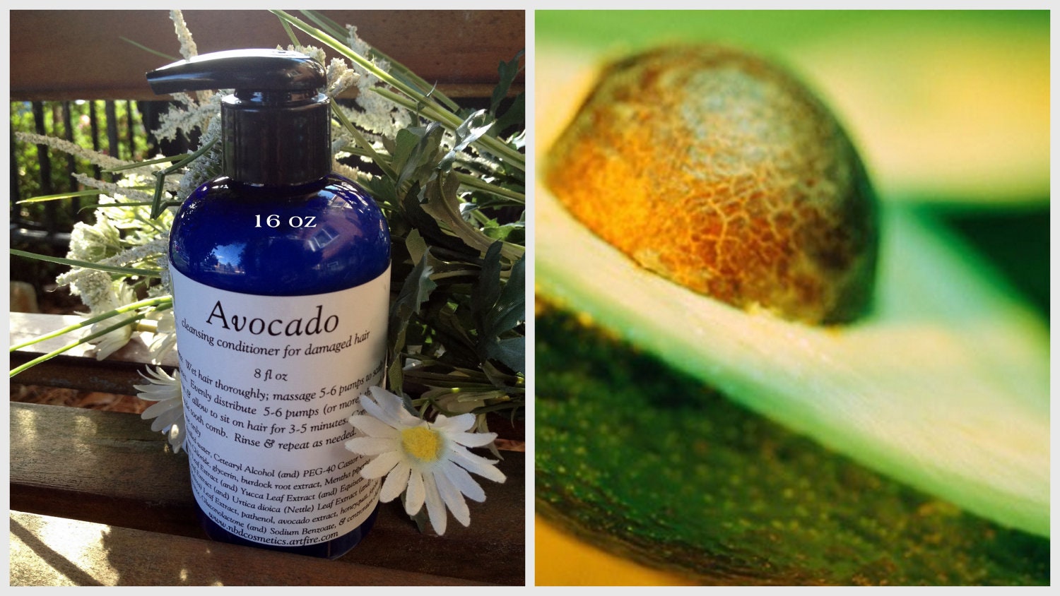 Avocado Cleansing Conditioner, large 16 oz pump bottle