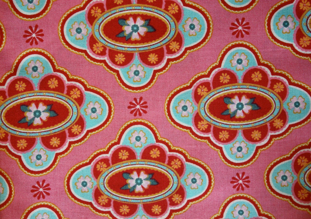 Domestic Bliss At The Table 1 Yard Cut - Pink Colorway
