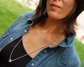 Francesca's Knot, Womens,  Sterling Chain Necklace, Swarovski Crystals or Semi-Precious Stones, Men's Sterling Necklace