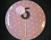 Flowery Girl's Number 6 Cupcake Topper - Ready to Ship Today Il_170x135