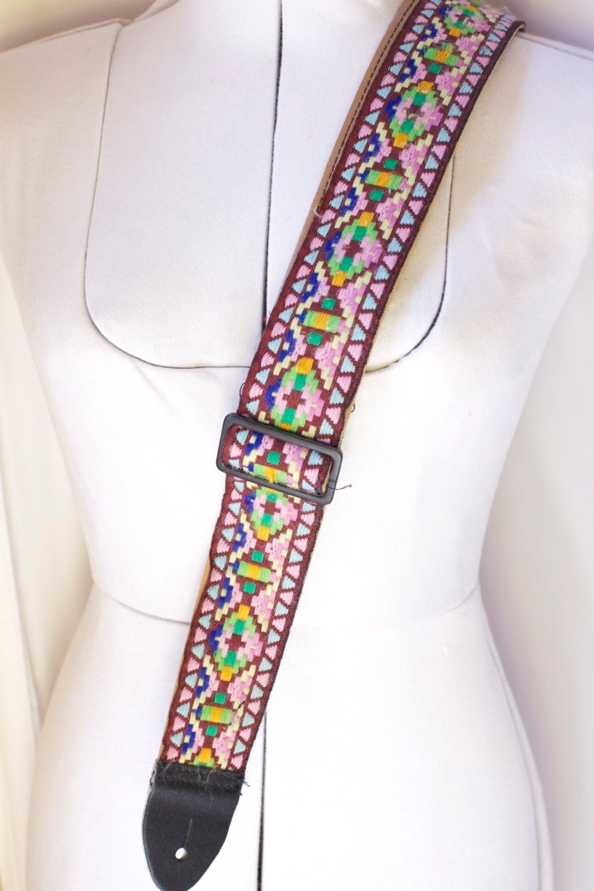 Vintage ACE Guitar Strap Embroidered