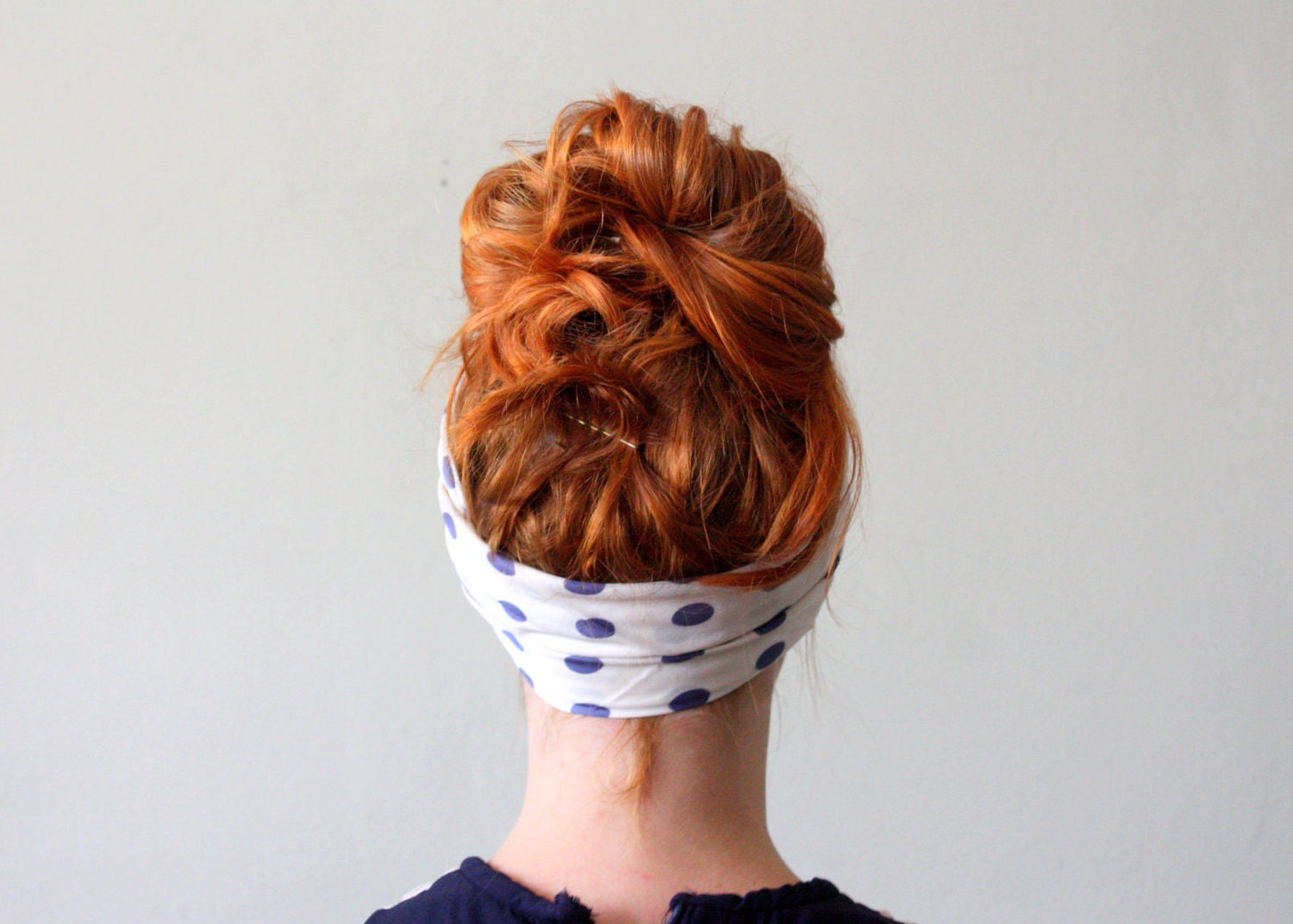 1960's nautical dot scarf