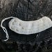 Vintage Crochet Cream Handmade Beaded Collar