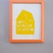 Home is Wherever I'm With You Print in Peach