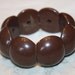 Brown Lucite Stretch Bracelet