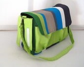 Stroller pram caddy diaper nappy bag stripe