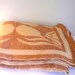 SALE Vintage Orr Heath Blanket Wool Reversible TULIPS