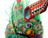 Dream Meme Theme - Surreal Visionary Art Reproduction - Giclee Print on Canvas