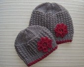 Instant Download Number 75 KNITTING PATTERN Rice Stitch Hat for a Girl