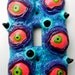 Neon Eyeballs switchplate