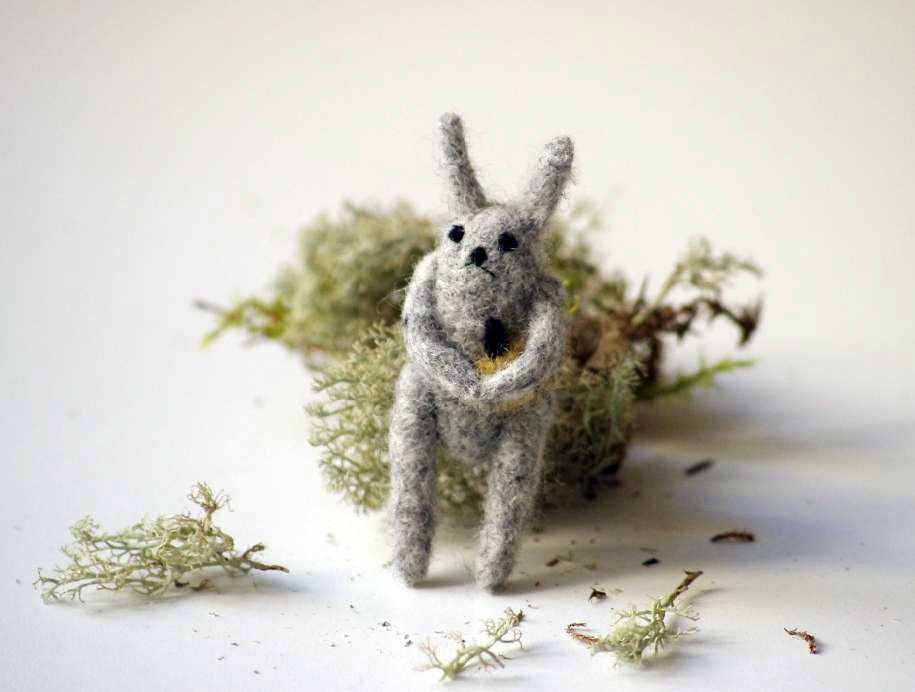 Rabbit diet. Brooch.