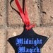 Midnight Magick Ornament - 3 inch Star Shaped Porcelain Ornament