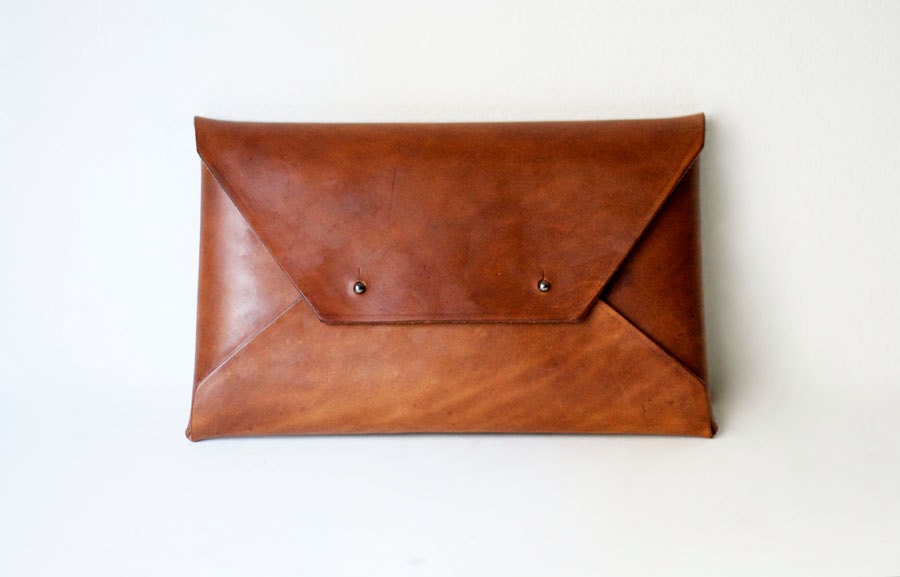 Large Leather Clutch
