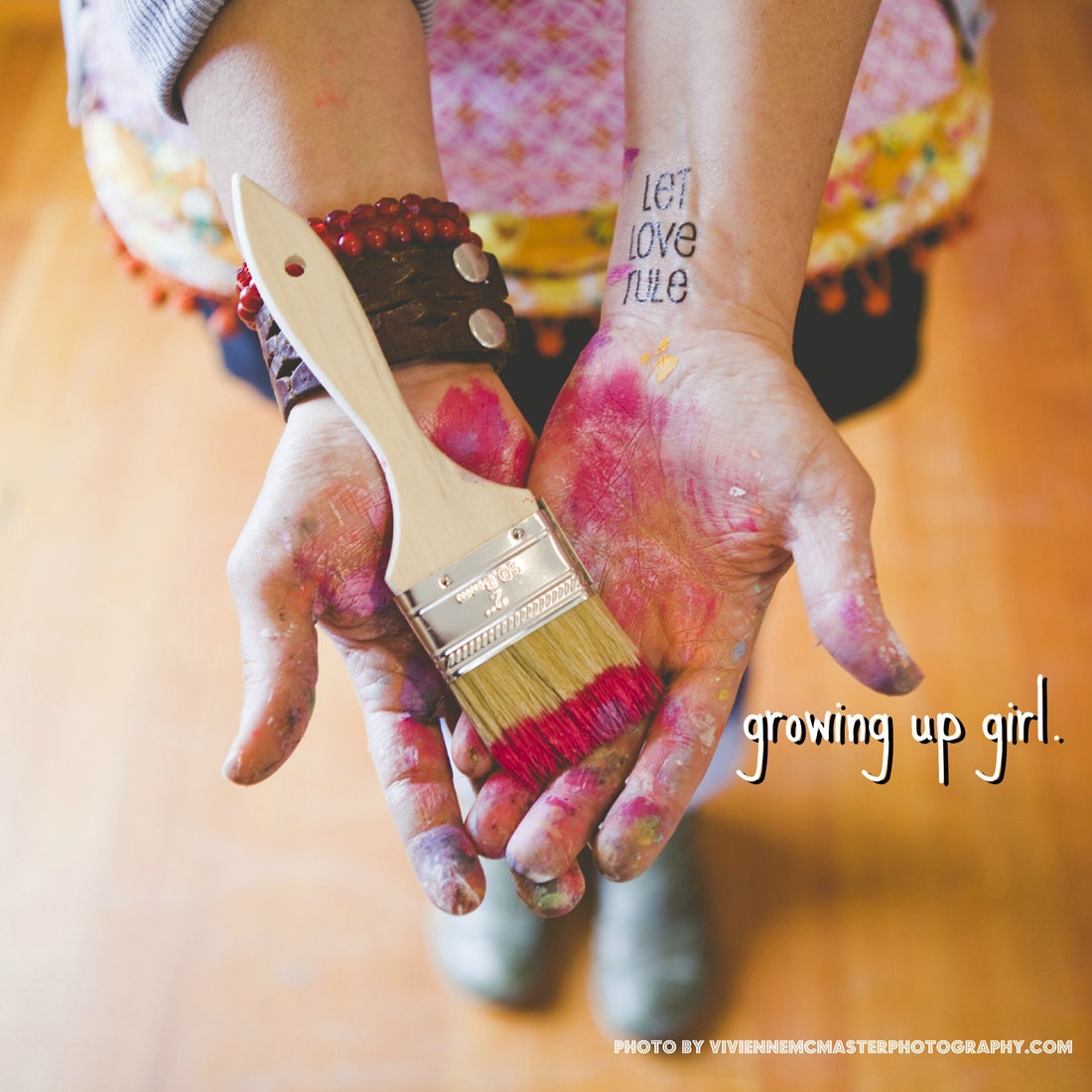 let LOVE rule. a tattoo set ( temporary )